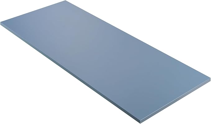 Kaboon Table Top 23.62" D x 59.1" W, Solid One-Piece Desktop, Universal Wood Countertop, Reversible Laminate Top, Double Desks, L-Desk DIY, Home and Commercial,Grayish Blue