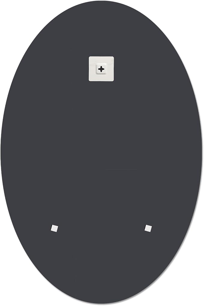 Frameless Oval Mirror, Bathroom Mirror for Over Sink, Beveled Polished Wall Mirror for Bathroom, Bedroom, Vanity and Entryway 24" x 36"
