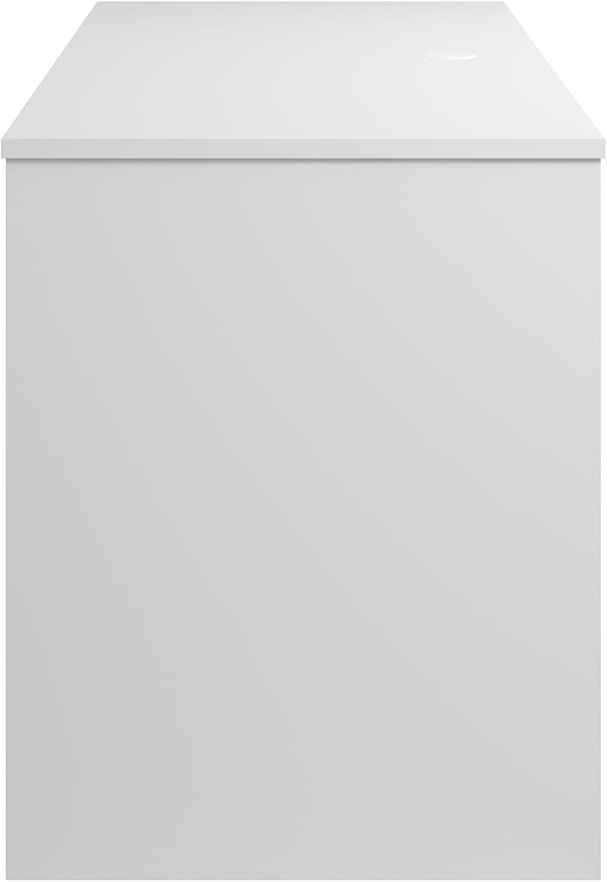 Bush Furniture Somerset 54W Office Desk with Drawer and Storage Cabinet in White | Computer Table for Home Workstation for Workspace