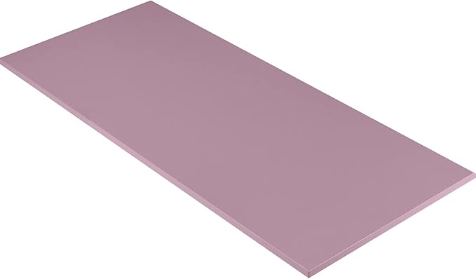 Kaboon 45x20 inch Table Top Universal, Solid One-Piece Desktop, Reversible Melamine Countertop, Double Desks, L-Desk DIY, Nostalgia Rose