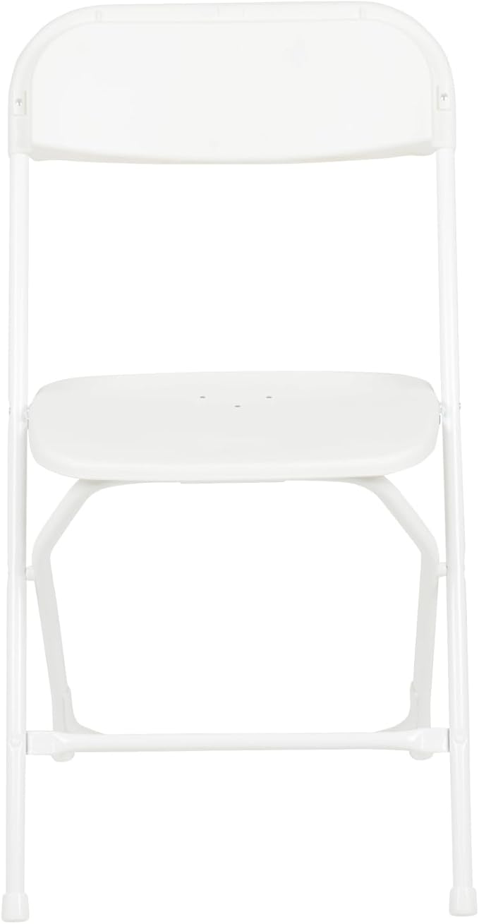 Flash Furniture Hercules Series Plastic Folding Chair - White - 20 Pack 650LB Weight Capacity Comfortable Event Chair-Lightweight Folding Chair
