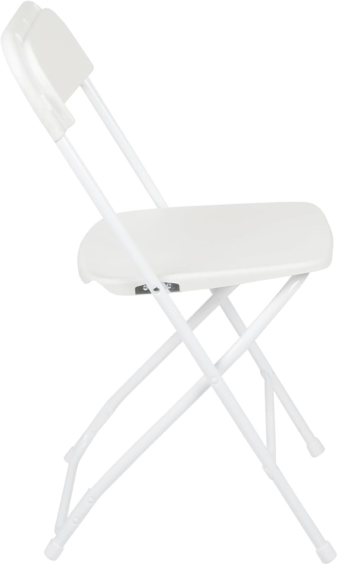 Flash Furniture Hercules Series Plastic Folding Chair - White - 20 Pack 650LB Weight Capacity Comfortable Event Chair-Lightweight Folding Chair