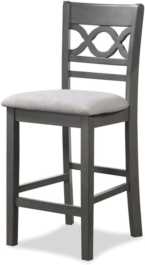 New Classic Furniture Cori 5-Piece Counter Dining Table Set, Gray
