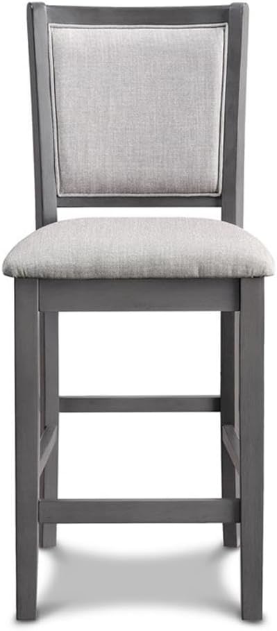 New Classic Furniture Amy 5-Piece Counter Dining Table Set, Gray