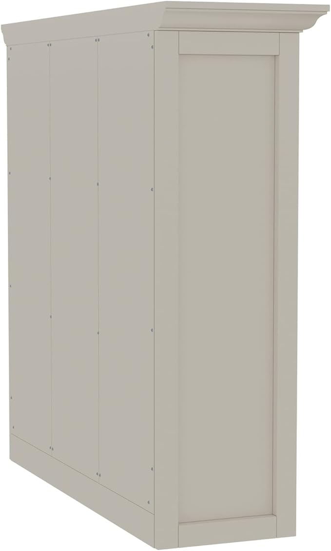 Wooden Cube Shelf Bookcase - Modern 3 Tiers Floorstanding Open Bookshelf with Base for Home and Office, 9 Cubes Storage Cabinet, Warm White