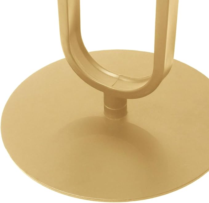 Side Table with Marble Top Metal Pub Bar Round Table Modern Sofa Side End Table Coffee Tray Side Desk for Couch Living Room Bedroom Gold