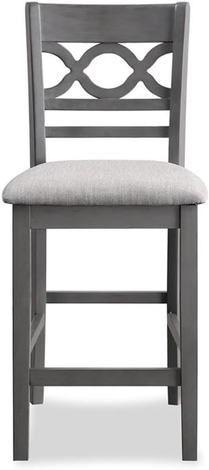 New Classic Furniture Cori 5-Piece Counter Dining Table Set, Gray