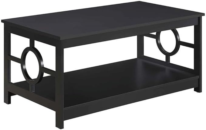 Convenience Concepts Ring Coffee Table, Black