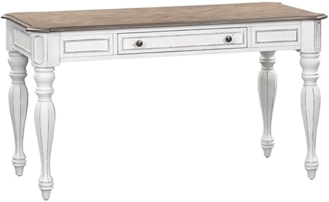 Liberty Furniture Industries Magnolia Manor Lift Top Writing Desk, W56 x D28 x H30, White
