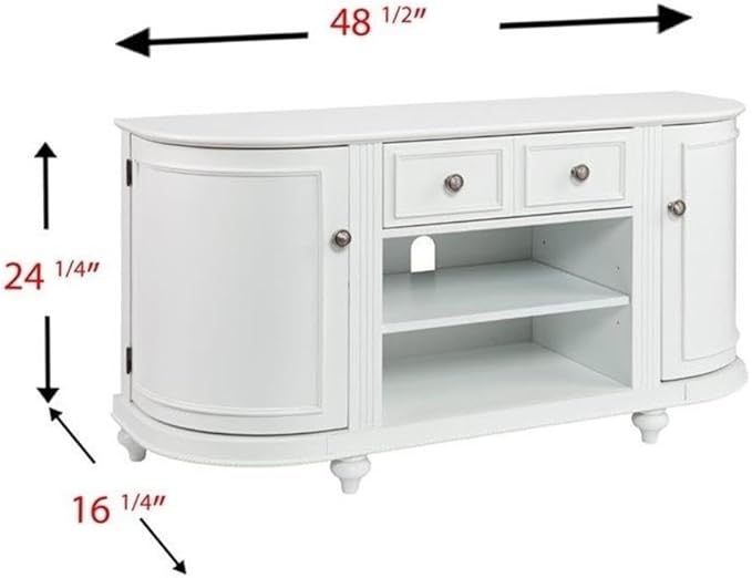SEI Furniture Dandridge TV/Media Stand - White