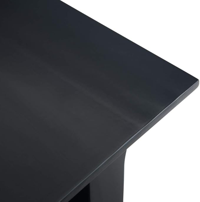 SIMPLIHOME Acadian 14-inch Wide Solid Wood Narrow End Table in Black, Transitional-Style Side Table for Living Room, Bedroom, or Family Room with 2 Open Shelves