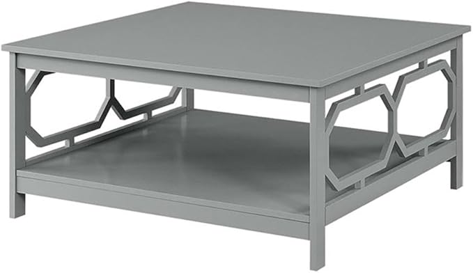Convenience Concepts Omega Square 36" Coffee Table, Gray