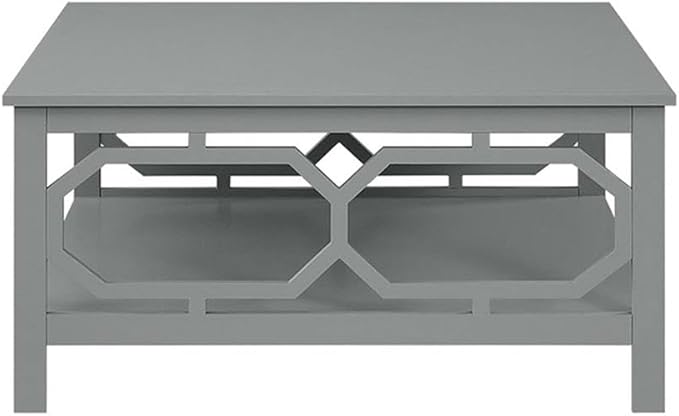 Convenience Concepts Omega Square 36" Coffee Table, Gray