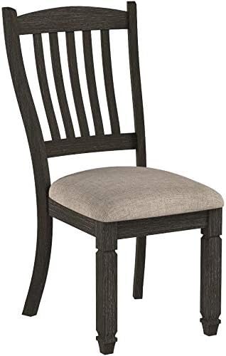 Signature Design by Ashley Tyler Creek 20" Dining Room Upholstered Chair, 2 Count, Antique Black