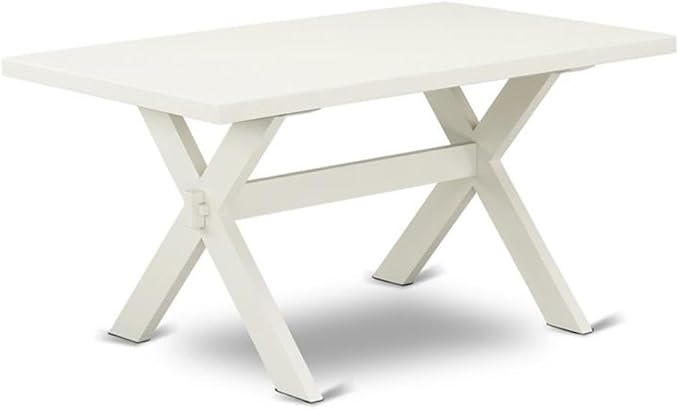 East West Furniture XT026 X-Style Modern Dining Table - a Rectangle Kitchen Table Top with Stylish Legs, 36x60 Inch, Multi-Color