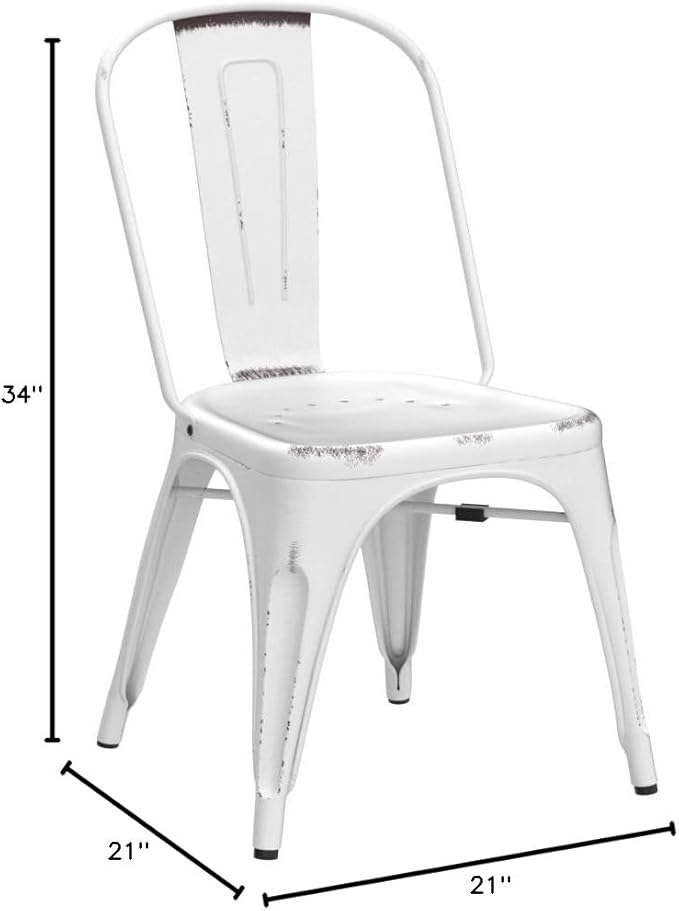 Liberty Furniture Industries Bow Back Side Chair - Antique White-Set of 2