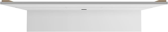 Manhattan Comfort Vernon 62" Floating Entertainment Center, Wall Mounted TV Stand for 55'' Television with Concealed & Open Storage, Hole for Cable Management, White