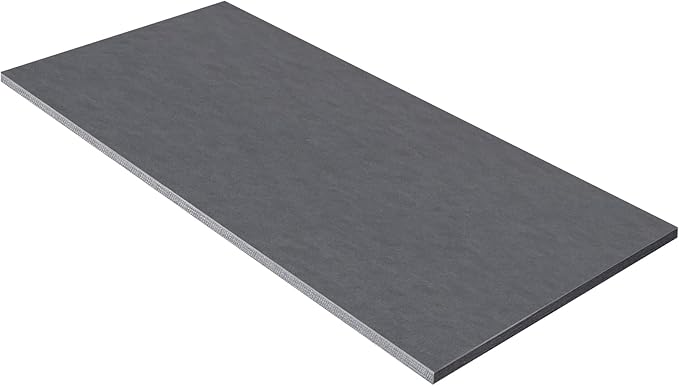Kaboon Universal Tabletop 45"x20", Solid One-Piece Melamine Table Top, L-Desk Floating Desk DIY, Home and Office,Fabric Blue