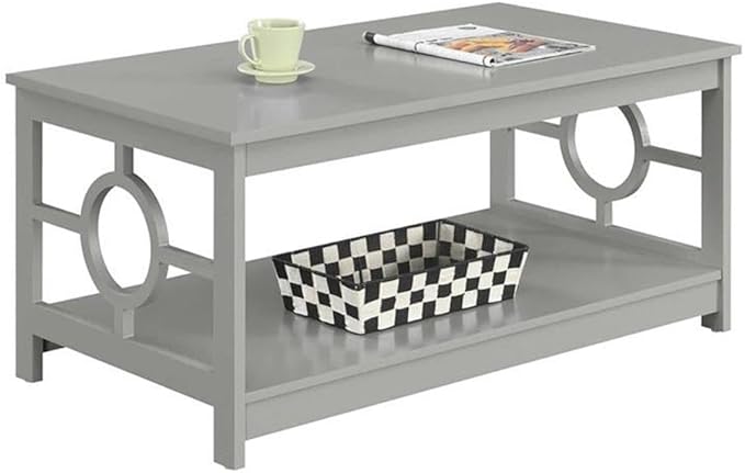 Convenience Concepts Ring Coffee Table, Gray