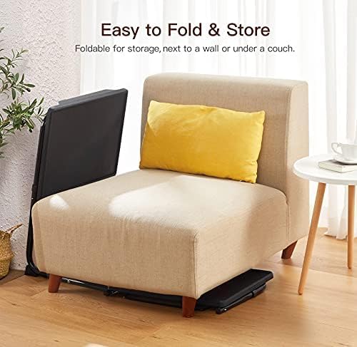 Adjustable TV Tray Set of 2 - TV Dinner Tray on Bed & Sofa, Comfortable TV Tray Table with 6 Height & 3 Tilt Angle Adjustments by HUANUO (2 Pack)