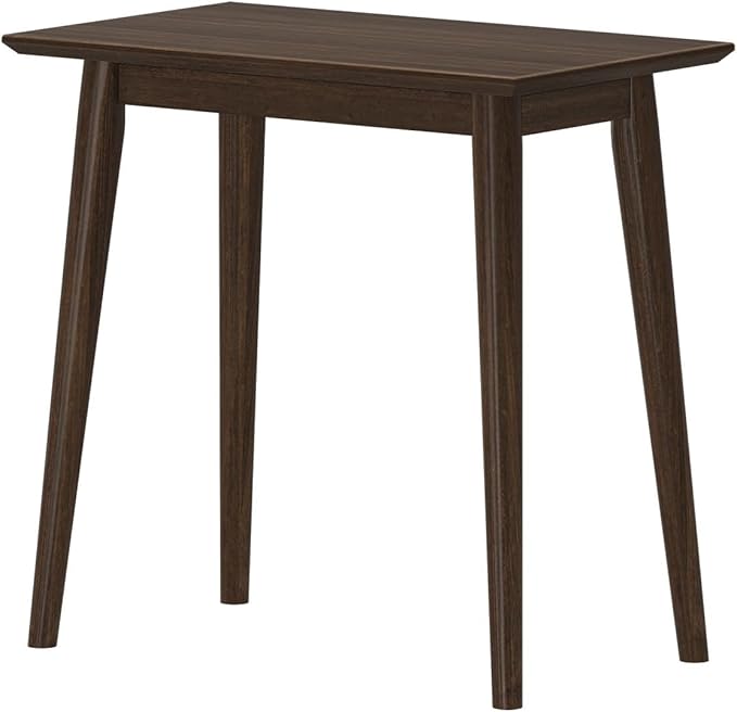 Plank+Beam Mid Century Modern Rectangular Side Table, End Table for Living Room, Wooden Bedside Table, Small End Table for Office Space, Walnut