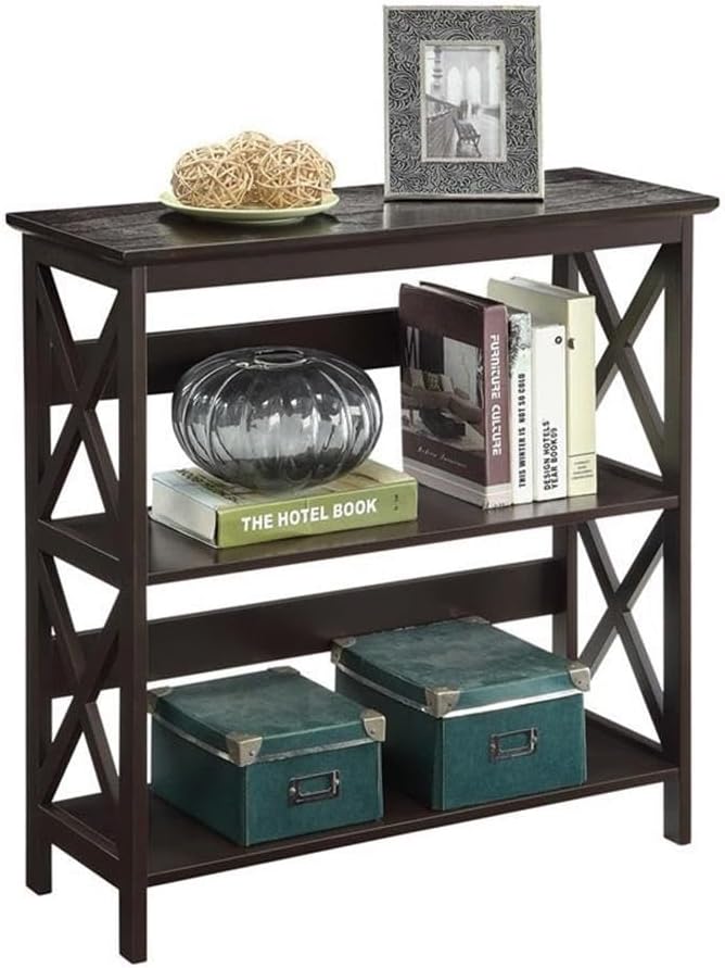 Convenience Concepts Oxford 3 Tier Bookcase, Espresso