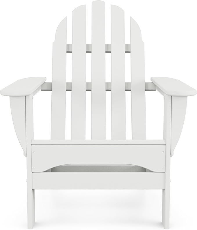 POLYWOOD AD5030WH Classic Folding Adirondack Chair, White 35.7 x 29 x 35.7 inches