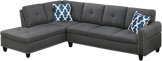 Evan Sectional Sofa for Living Room, Apartment, Bedroom, Office
