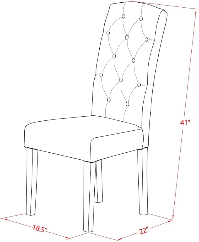 East West Furniture NOCE5-MAH-10 5 Piece Kitchen Table Set Includes a Rectangle Dining Room Table with Butterfly Leaf and 4 Dahlia Linen Fabric Upholstered Chairs, 32x54 Inch, Mahogany