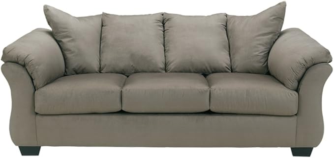 Signature Design by Ashley Darcy Casual Plush Sofa, Grayish Brown