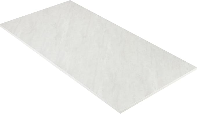 Kaboon Universal Tabletop 45"x20", Solid One-Piece Melamine Table Top, L-Desk Floating Desk DIY, Home and Office, Sea Salt/White
