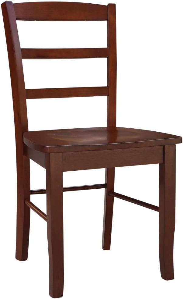 International Concepts Madrid Ladder Back Chair, Espresso