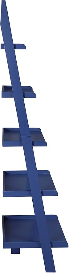 Convenience Concepts American Heritage Bookshelf Ladder, Cobalt Blue