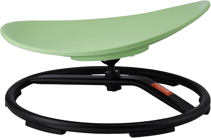 VEVOR Kids Swivel Chair, 220 LBS Capacity, Sensory Spinning Chair, Autistic Kids Sensory Toy with Non-Slip Metal Base, Toddler Sit and Spin for Coordination Balance Focus Training Green