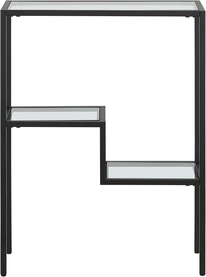 Henn&Hart 22" Wide Rectangular Console Table in Blackened Bronze, Entryway Table, Accent Table for Living Room, Hallway