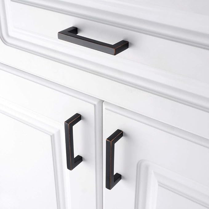 KOOFIZO Oil Rubbed Bronze Cabinet Pulls Bronze Cabinet Handles, 30 Pack 3 Inch Rubbed Bronze Hardware for Kitchen Cabinets Drawer Dresser 1816 Cupboard Bedroom Bathroom