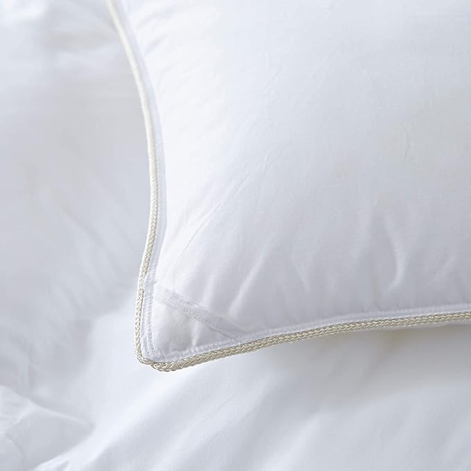Luxurious Goose Down Feather Fiber Comforter Duvet Insert, Plain Solid Design,White 108 x 98 , Premium Baffle Box 100% Egyptian Cotton, 75 oz Fill Weight,Oversize Cal King