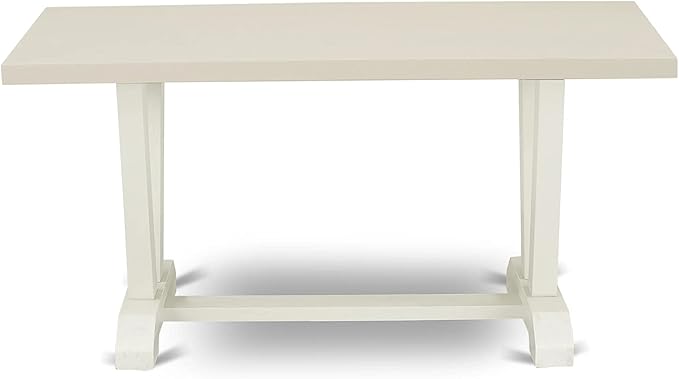 East West Furniture VT026 V-Style Dining Room Table - a Rectangle Kitchen Table Top with Stylish Legs, 36x60 Inch, Multi-Color
