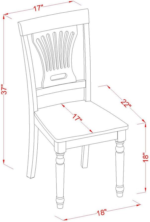 East West Furniture DOPL9-WHI-W 9 Piece Dining Table Set Includes a Rectangle Dinner Table with Butterfly Leaf and 8 Dining Room Chairs, 42x78 Inch, Buttermilk & Cherry