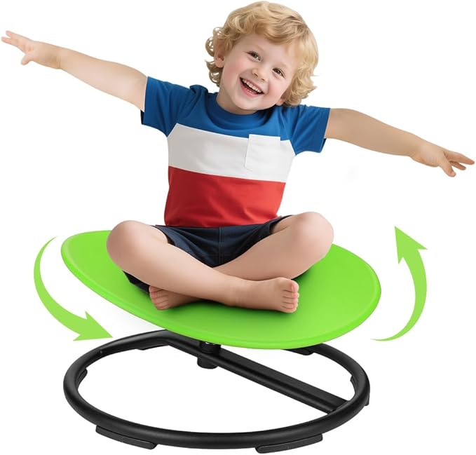 Sensory Spinning Chair for Autistic Kids, Spinning Swivel Chair Training Body Coordination, Sit and Spin Autism & ADHD Sensory Toys for Kids, Sensory Products Toys for Ages 3+