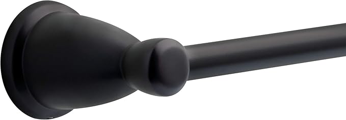 Franklin Brass Kinla 5-Piece Bathroom Set Matte Black 18" and 24" Towel Bar Racks, Toilet Paper Holder, Ring, Hook KIN5PC-MB