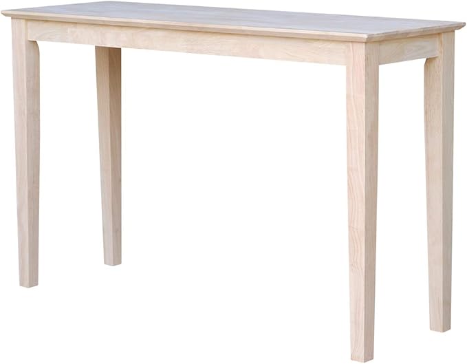 Solid Wood Extended Length Shaker Console Table - 48" Wide