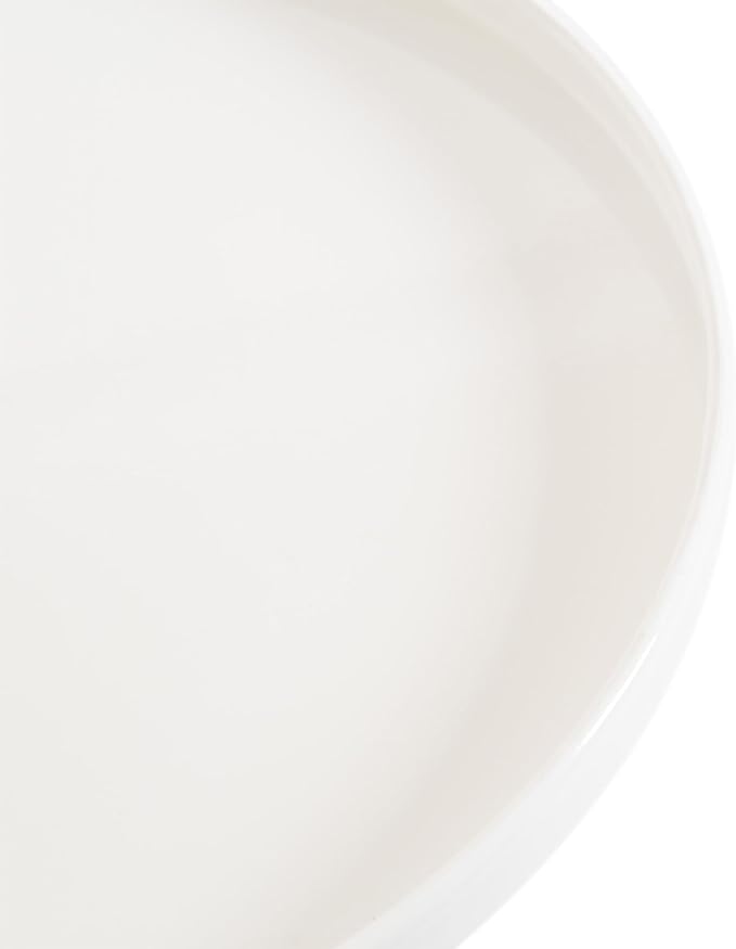 Kate and Laurel Tira Scandinavian Round Side Table, 14 x 24, White and Natural Wood, Modern Circle End Table for Use as Bedroom Nightstand or Living Room Pedestal Table