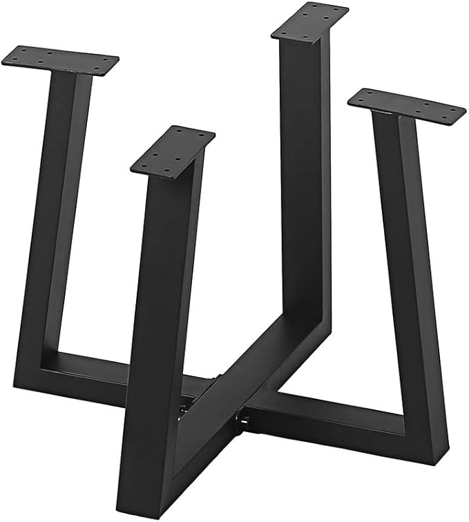 Metal Round End Table Legs,16 x 18 Inch Black Coffee Table Base Only,Iron Dining Table Base Furniture Legs