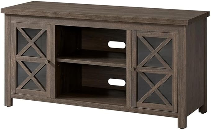 Henn&Hart Rectangular TV Stand for TV's up to 55" in Alder Brown, TV Stands for the Living Room