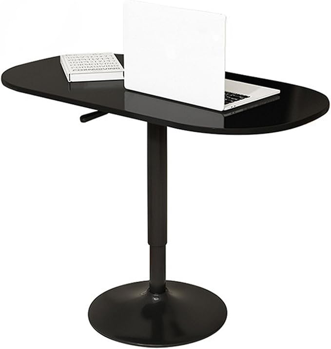 Adjustable Height Couch Side Table, 23.5"-31.5" Height Laptop Table for Couch, TV, Reading, Drinks, Working, Black