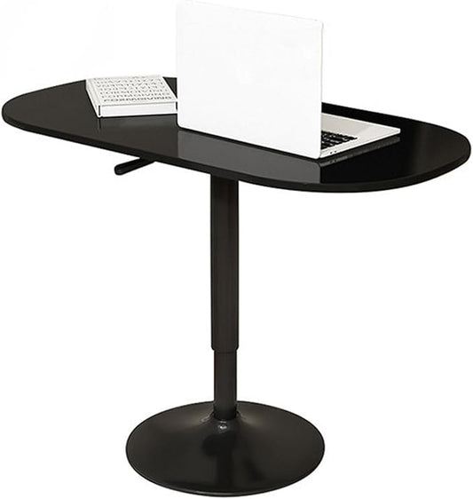 Adjustable Height Couch Side Table, 23.5"-31.5" Height Laptop Table for Couch, TV, Reading, Drinks, Working, Black