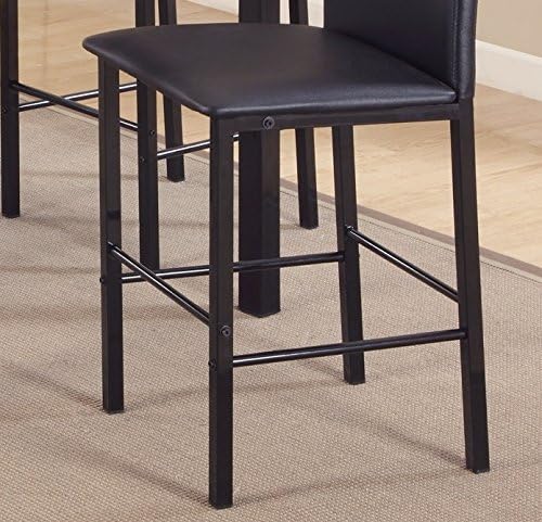 Roundhill Furniture Citico Counter Height Dining Chairs with Metal Frame, Set of 4