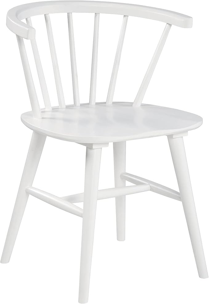 Signature Design by Ashley Grannen Modern 18" Spindle Back Dining Chair, 2 Count, White