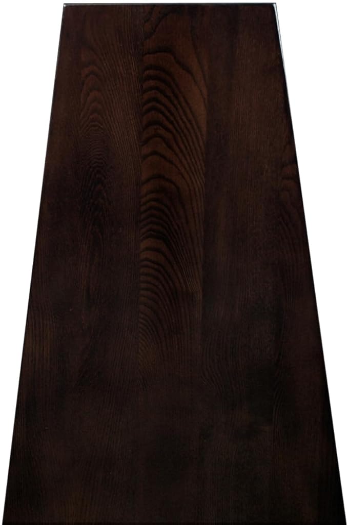 Leick Home Teegan Solid Wood Recliner Wedge End Side Table with Shelf, Chocolate Oak Brown, Perfect for Living Rooms, Bedrooms, and Small Spaces, 10074-CH